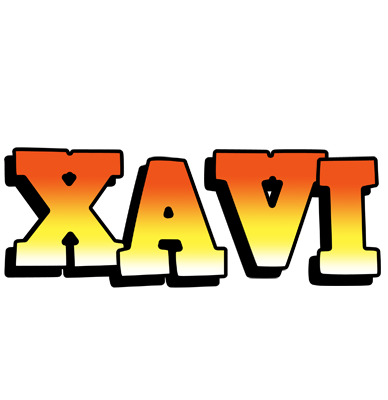 Xavi sunset logo