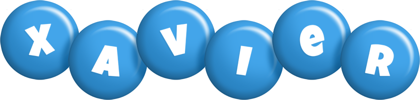 Xavier candy-blue logo
