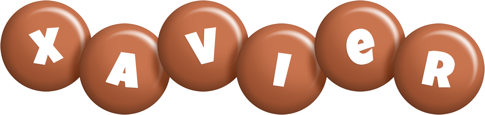 Xavier candy-brown logo