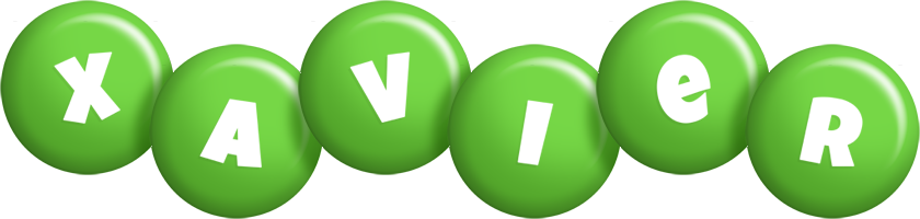 Xavier candy-green logo
