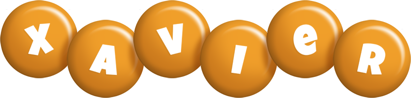 Xavier candy-orange logo