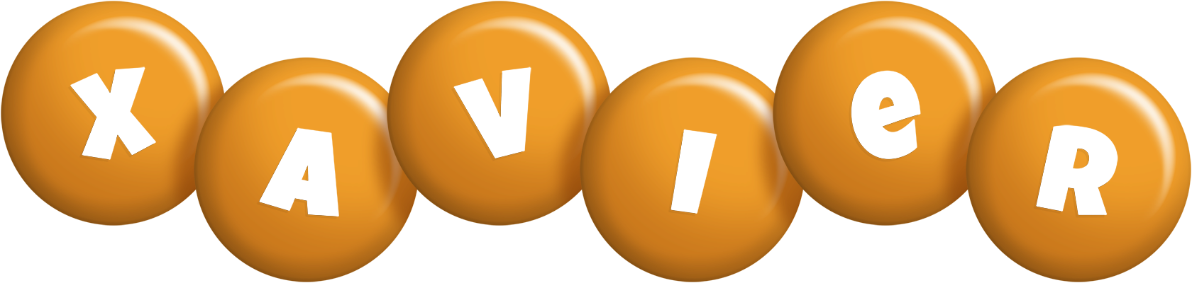 Xavier candy-orange logo