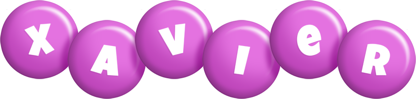 Xavier candy-purple logo