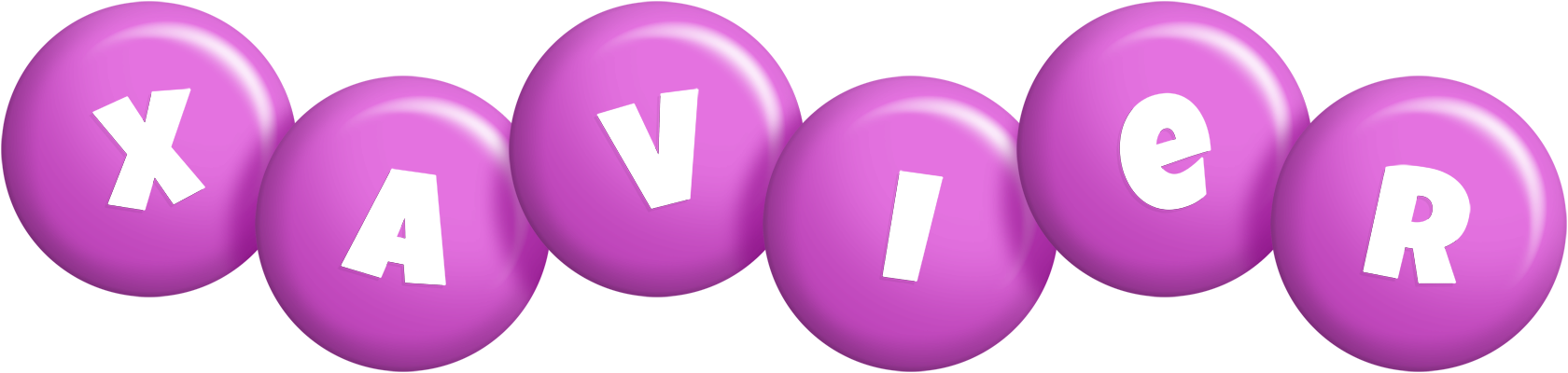 Xavier candy-purple logo