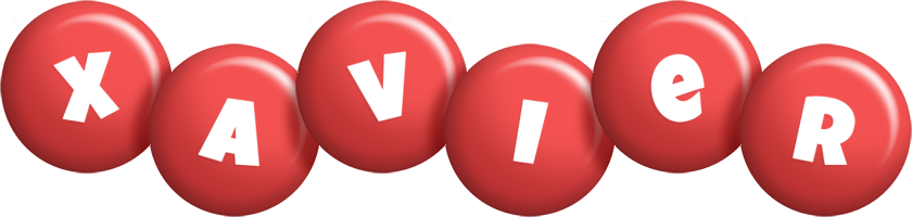 Xavier candy-red logo