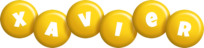 Xavier candy-yellow logo