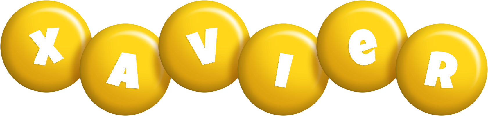 Xavier candy-yellow logo