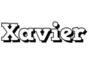 Xavier snowing logo
