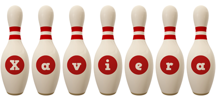 Xaviera bowling-pin logo