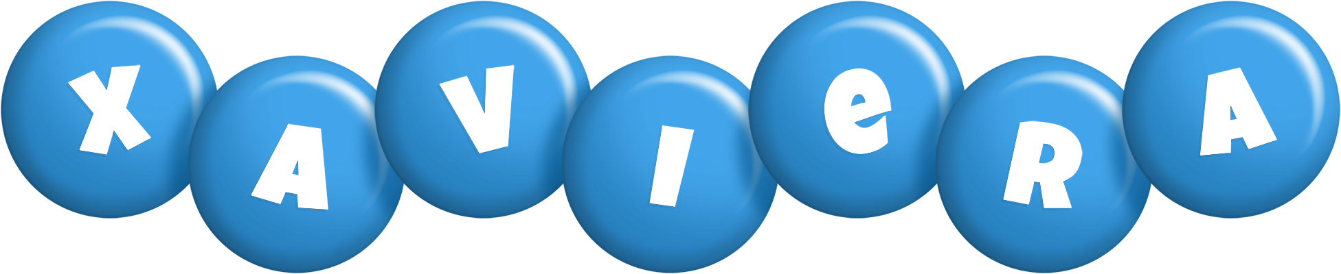 Xaviera candy-blue logo
