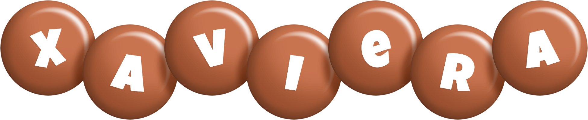 Xaviera candy-brown logo