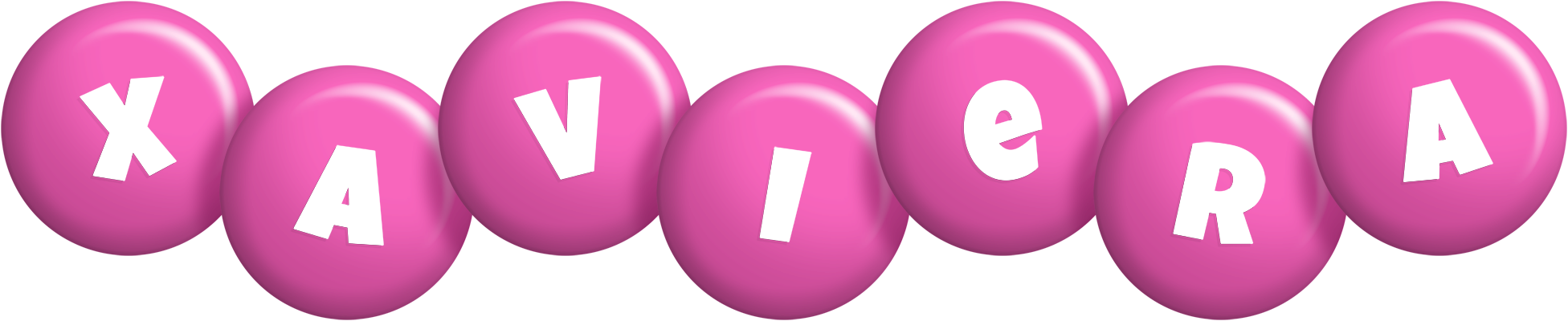 Xaviera candy-pink logo
