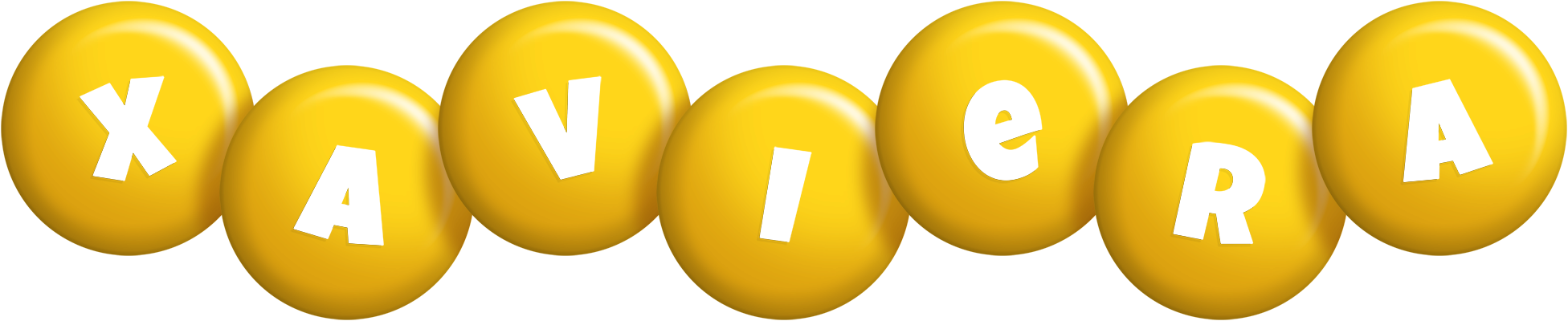 Xaviera candy-yellow logo