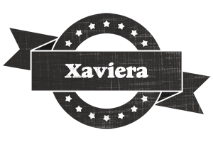 Xaviera grunge logo