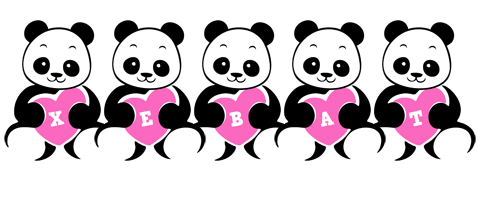 Xebat love-panda logo