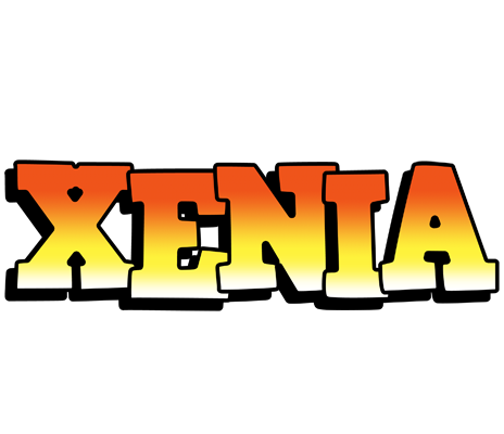 Xenia sunset logo