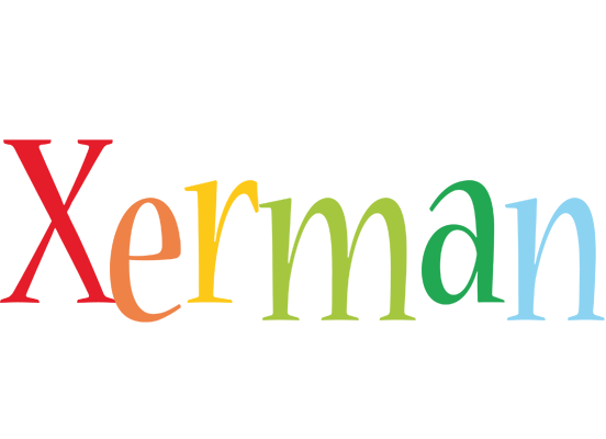 Xerman birthday logo
