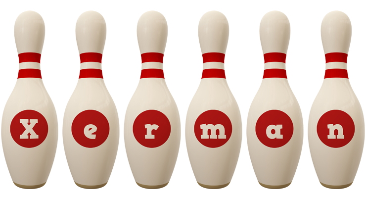Xerman bowling-pin logo