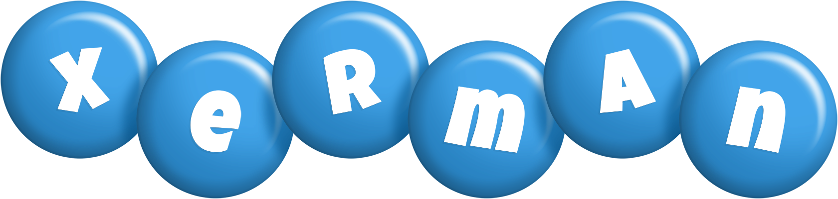 Xerman candy-blue logo