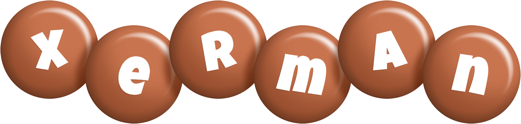 Xerman candy-brown logo