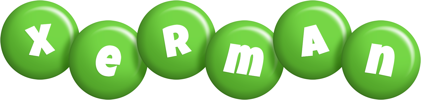 Xerman candy-green logo