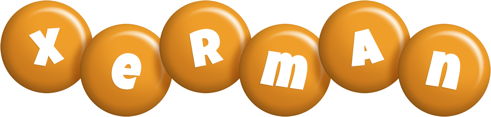 Xerman candy-orange logo