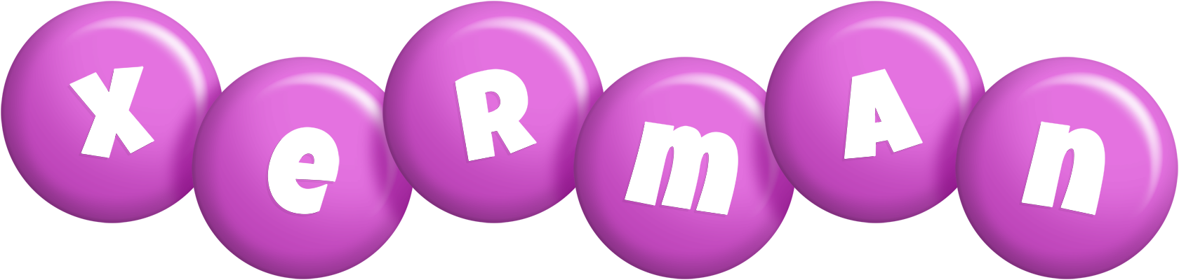 Xerman candy-purple logo