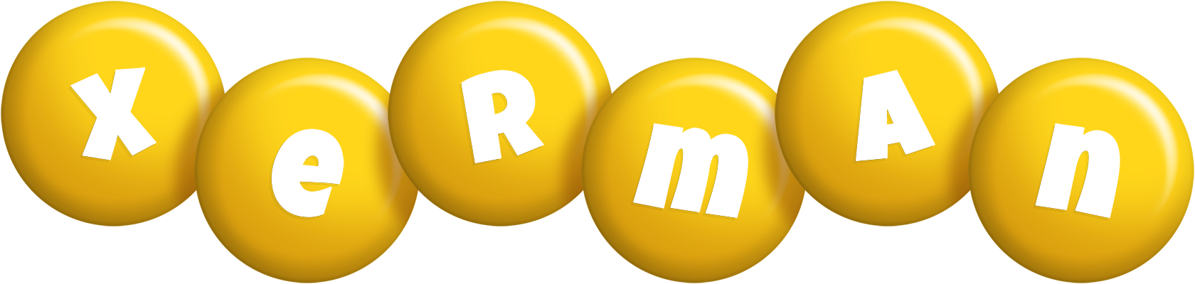 Xerman candy-yellow logo