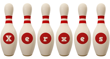 Xerxes bowling-pin logo