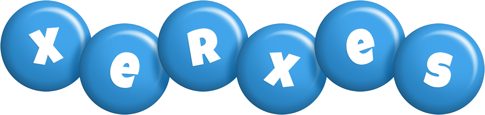 Xerxes candy-blue logo