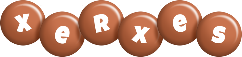 Xerxes candy-brown logo