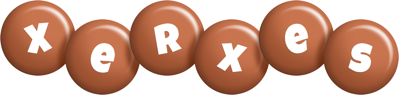 Xerxes candy-brown logo