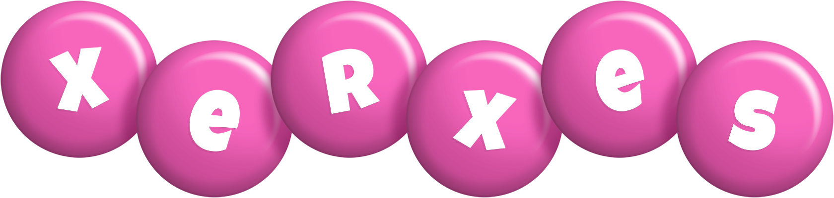 Xerxes candy-pink logo