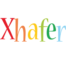 Xhafer birthday logo