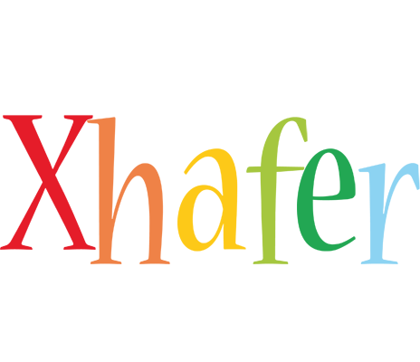 Xhafer birthday logo