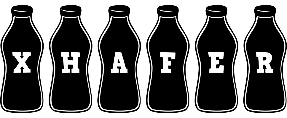 Xhafer bottle logo