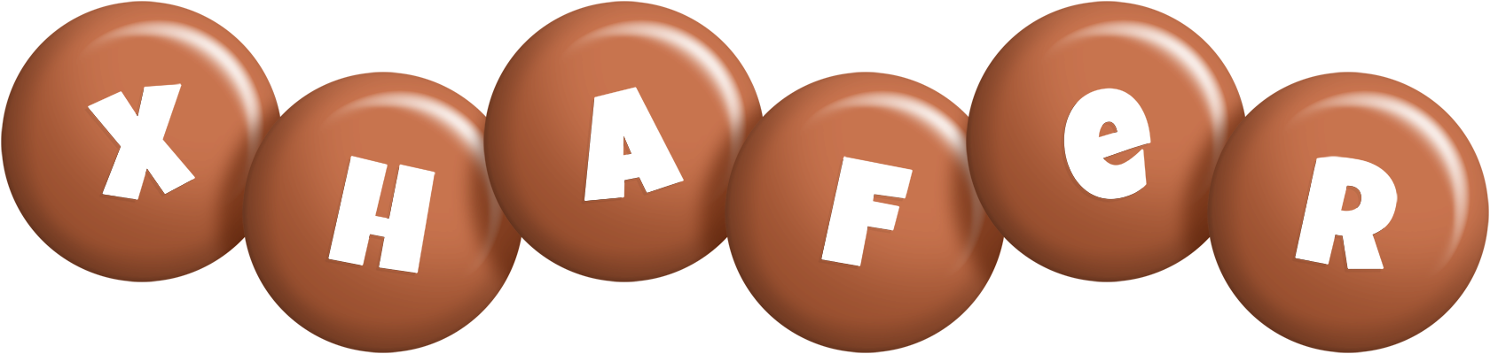Xhafer candy-brown logo
