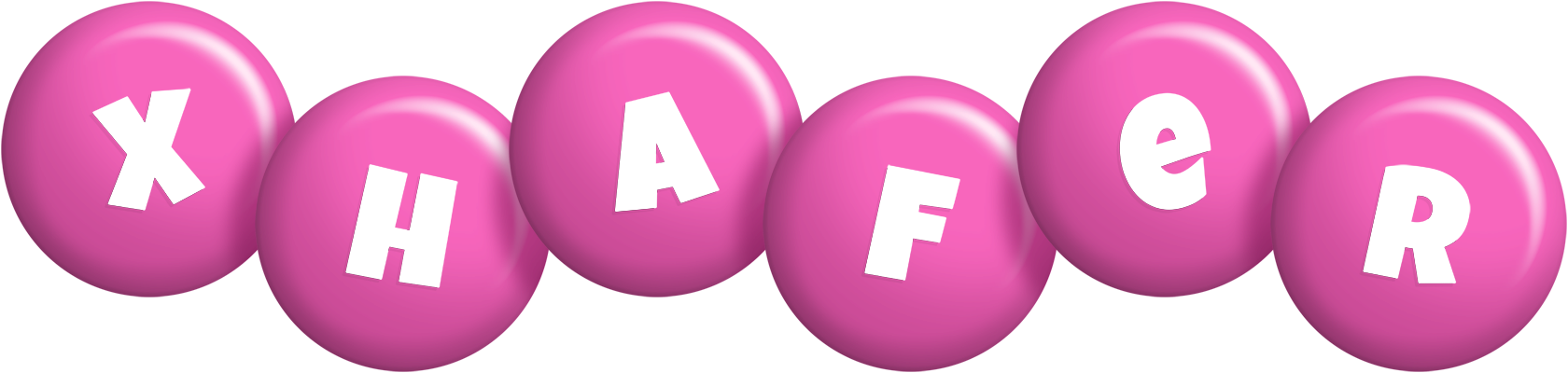 Xhafer candy-pink logo