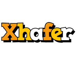 Xhafer cartoon logo