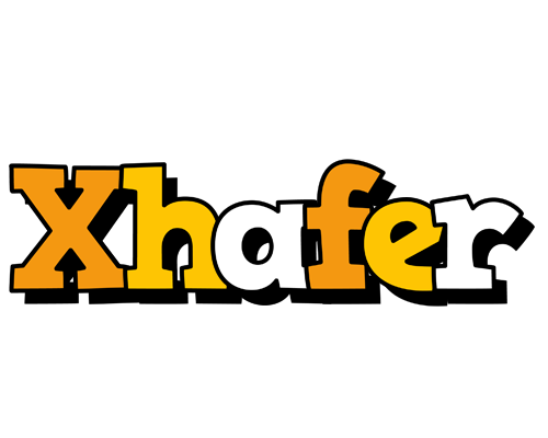 Xhafer cartoon logo