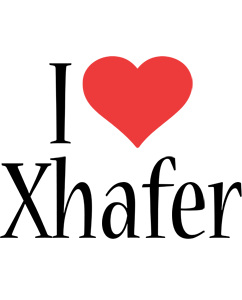 Xhafer i-love logo