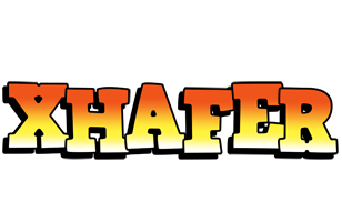 Xhafer sunset logo