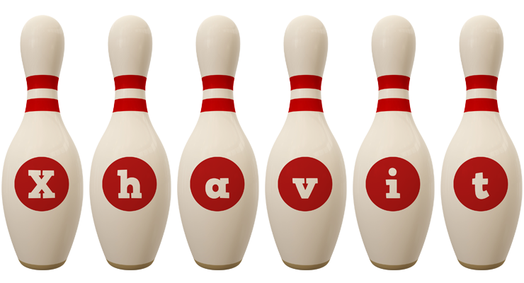 Xhavit bowling-pin logo