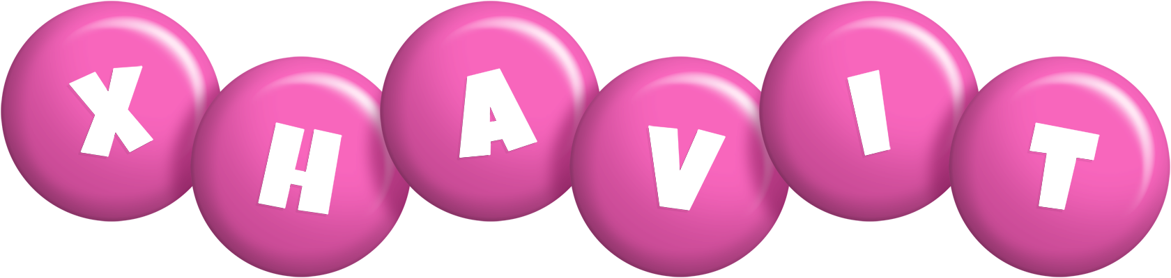 Xhavit candy-pink logo