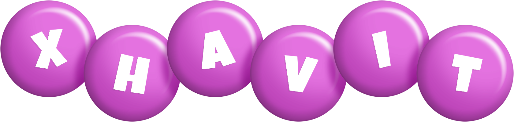 Xhavit candy-purple logo