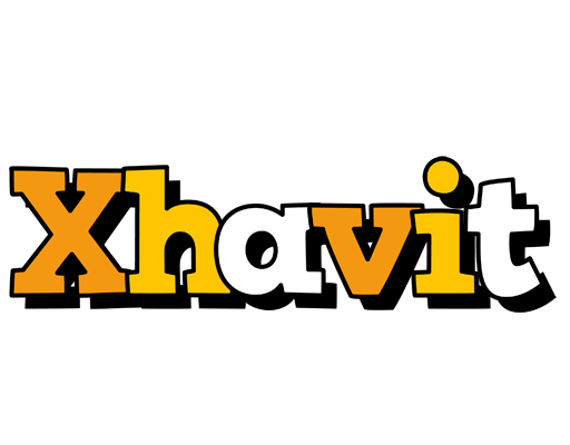 Xhavit cartoon logo