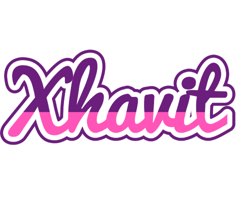 Xhavit cheerful logo