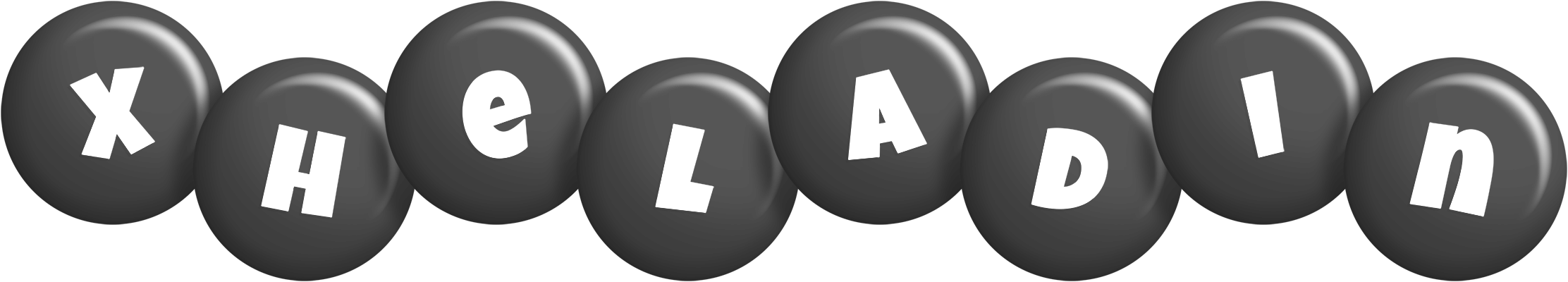 Xheladin candy-black logo