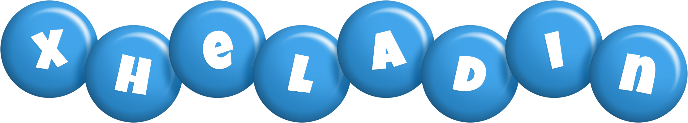 Xheladin candy-blue logo