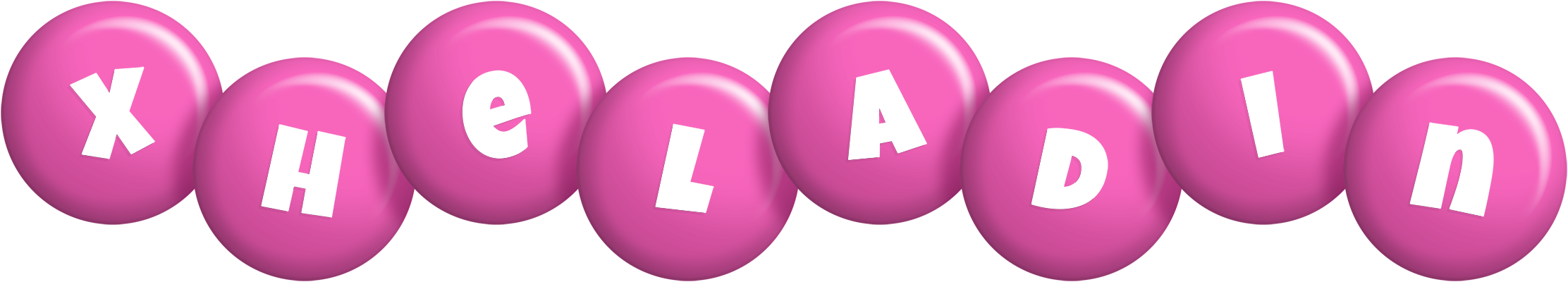 Xheladin candy-pink logo